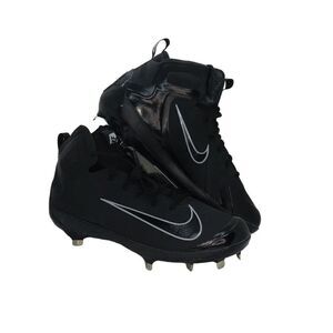 Nike Air Max Alpha Huarache Mens NEW Black & Silver Baseball Cleats - sz. 13